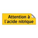 Attention à l'acide nitrique