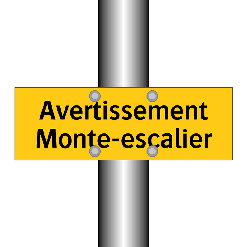 Avertissement Monte-escalier