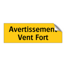 Avertissement Vent Fort