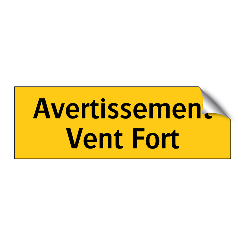 Avertissement Vent Fort