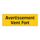 Avertissement Vent Fort