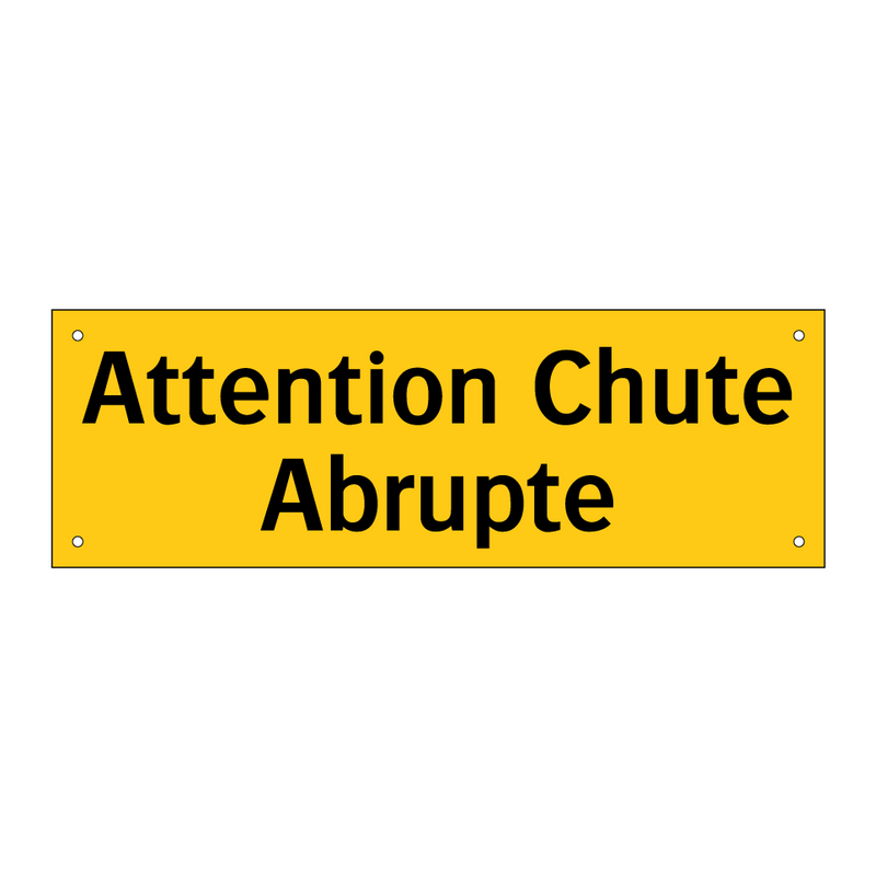 Attention Chute Abrupte