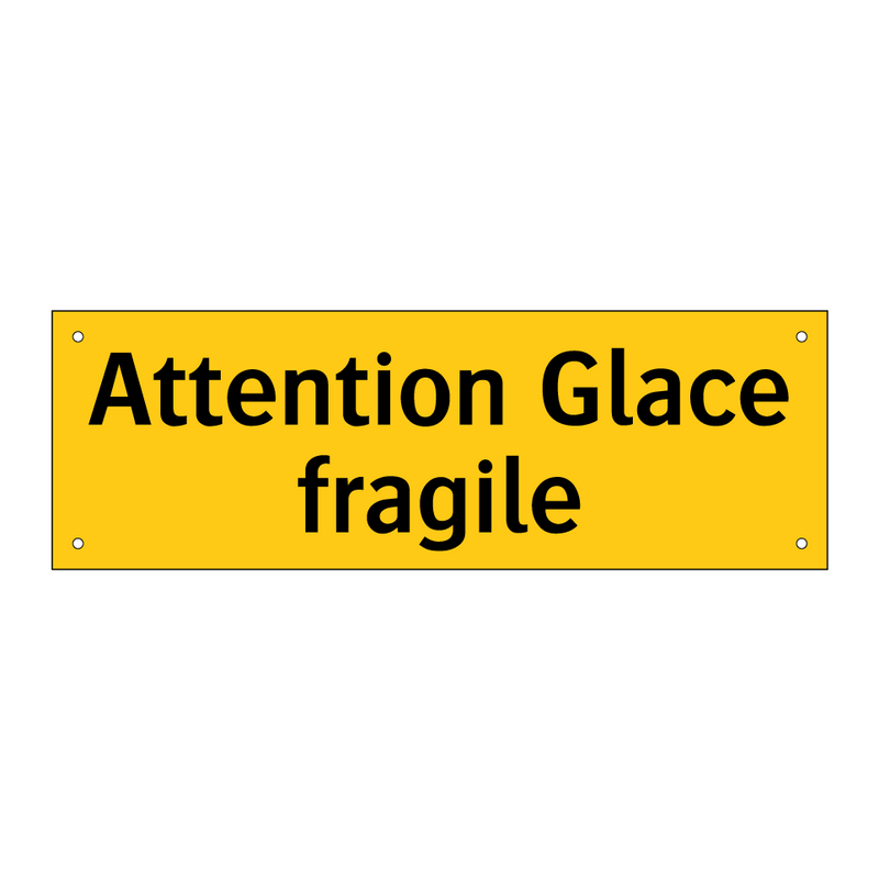 Attention Glace fragile