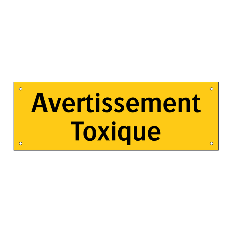 Avertissement Toxique