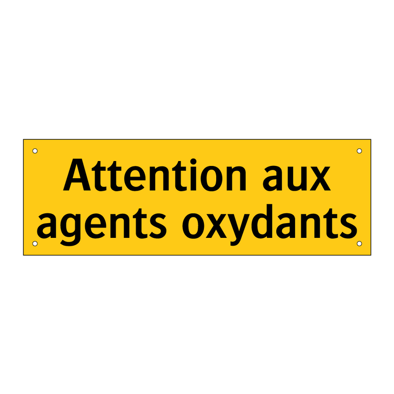 Attention aux agents oxydants