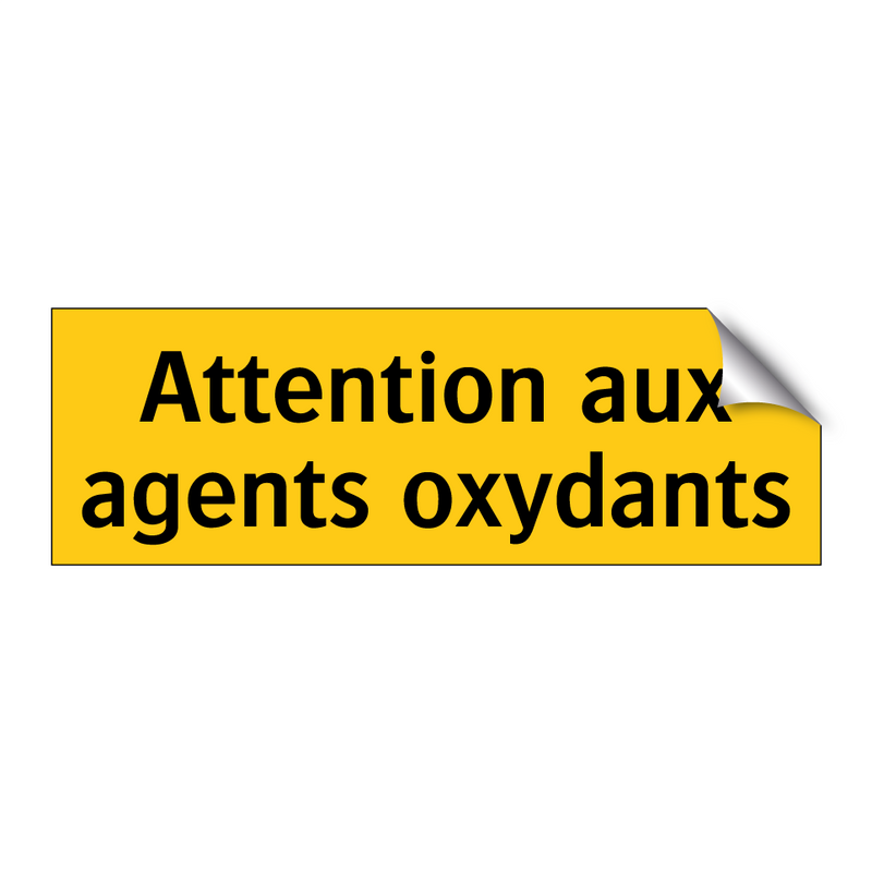 Attention aux agents oxydants