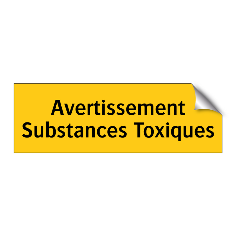 Avertissement Substances Toxiques