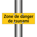 Zone de danger de tsunami