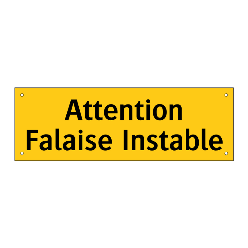 Attention Falaise Instable