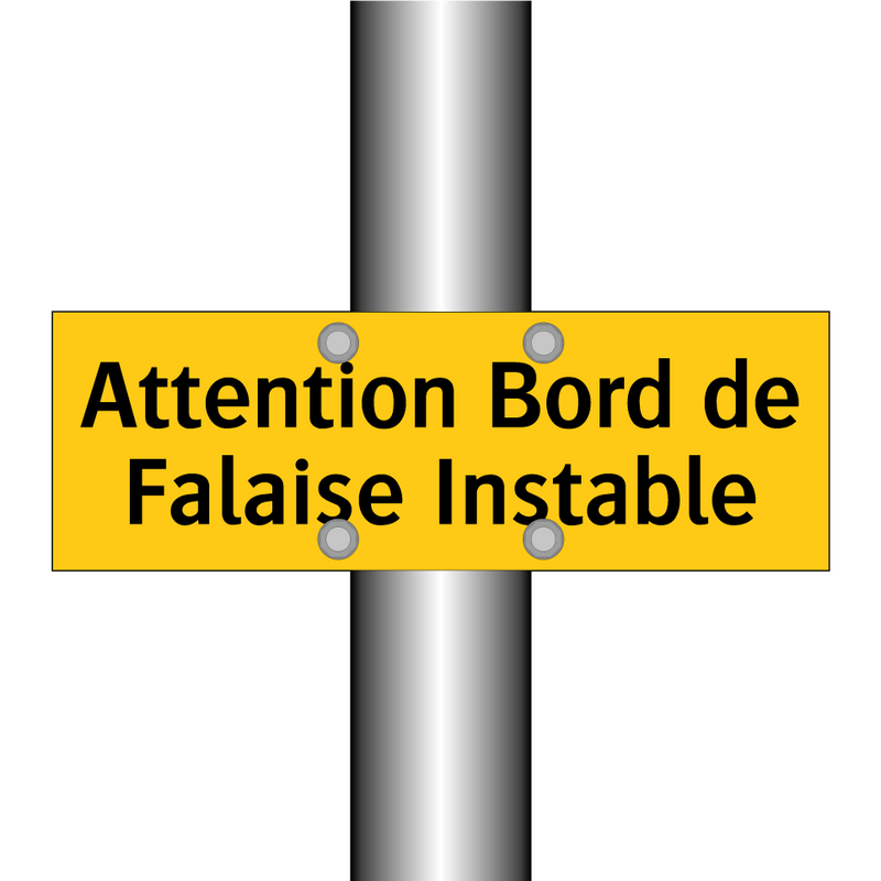 Attention Bord de Falaise Instable