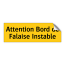 Attention Bord de Falaise Instable