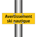Avertissement ski nautique