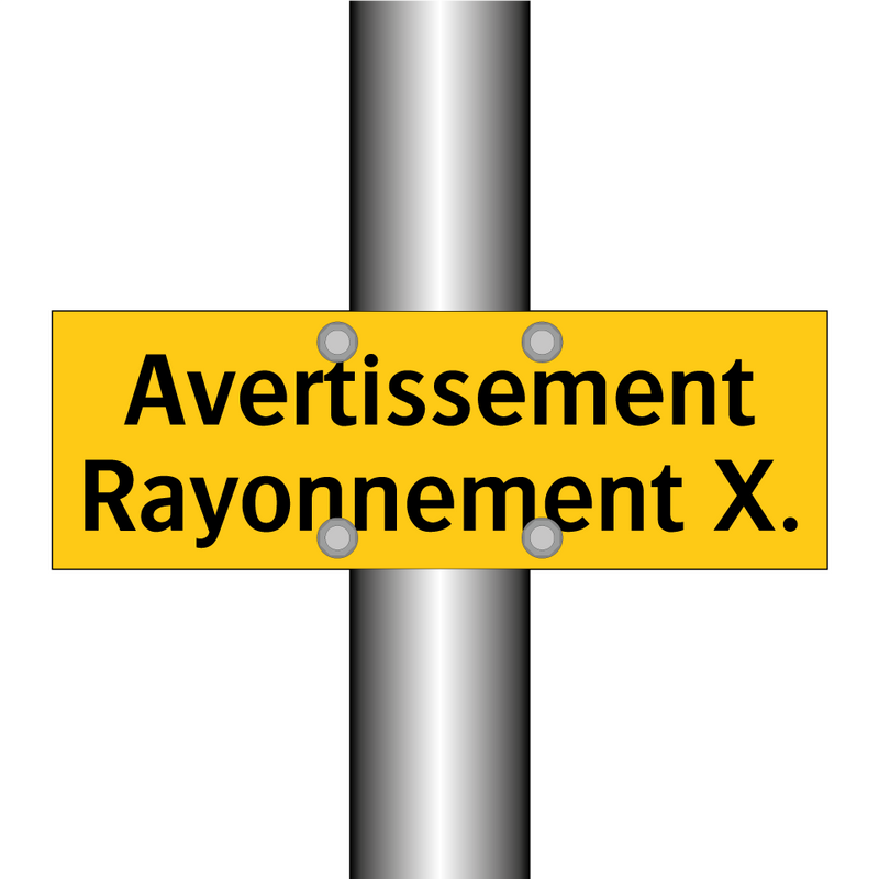 Avertissement Rayonnement X