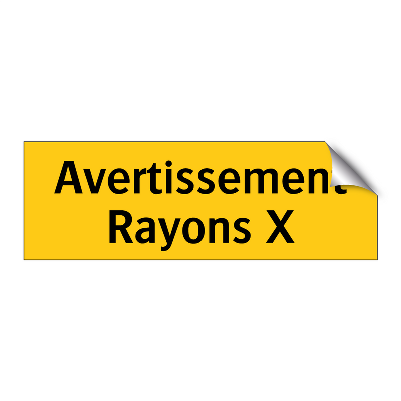 Avertissement Rayons X