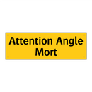 Attention Angle Mort