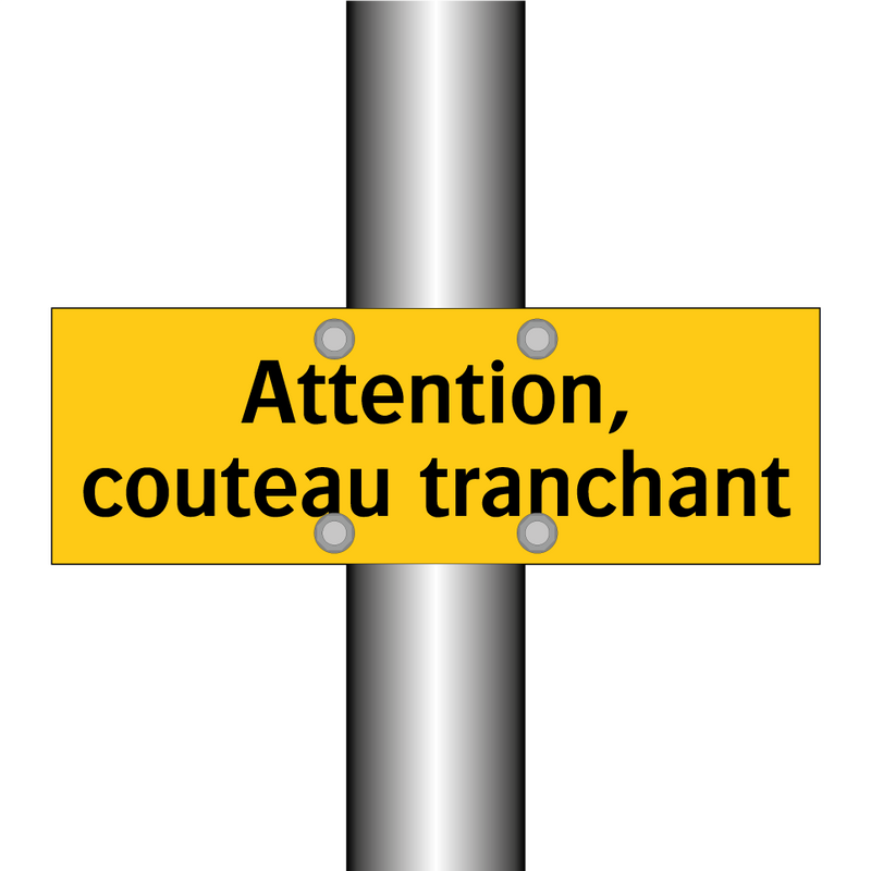 Attention, couteau tranchant