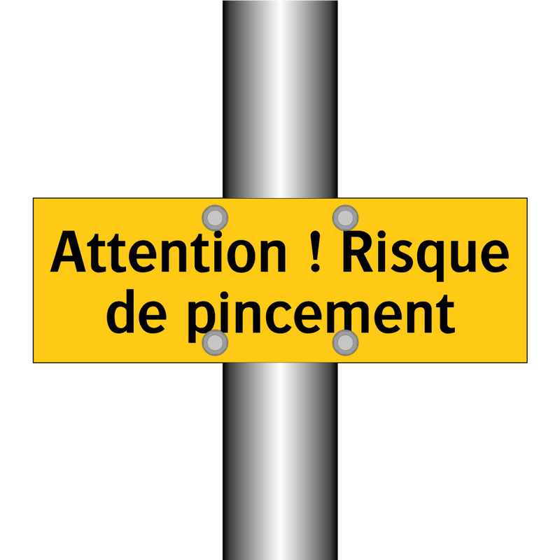 Attention ! Risque de pincement