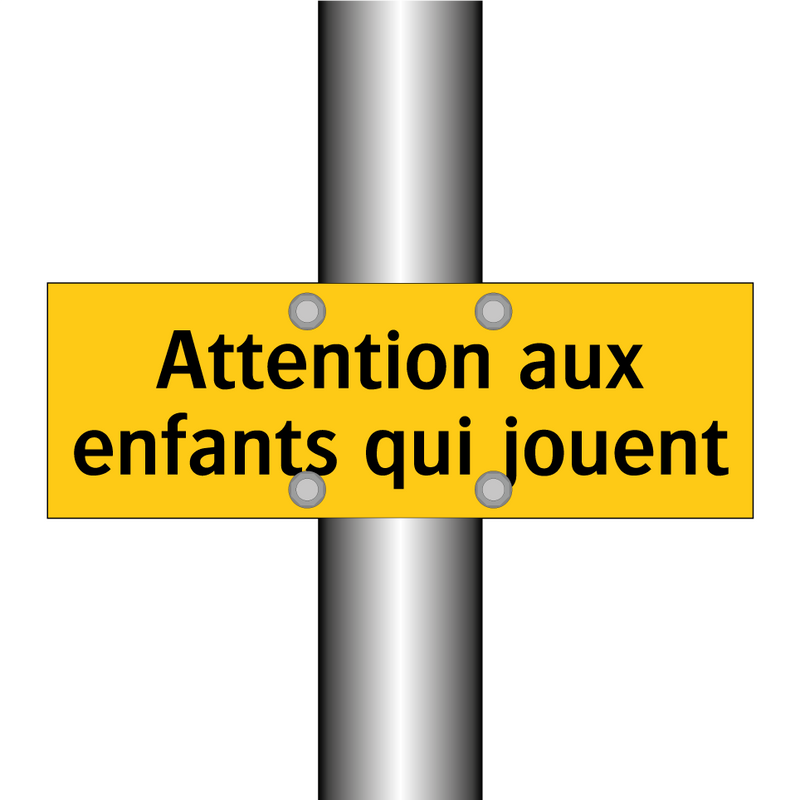 Attention aux enfants qui jouent