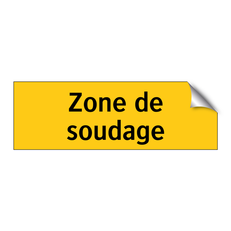 Zone de soudage