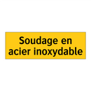 Soudage en acier inoxydable