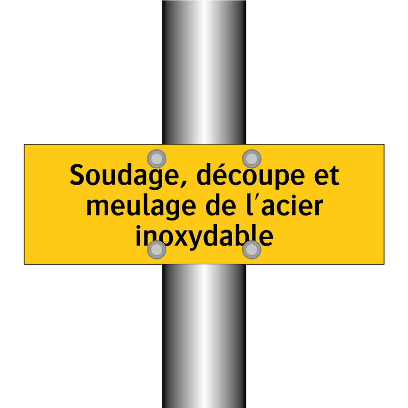 Soudage, découpe et meulage de l'acier inoxydable