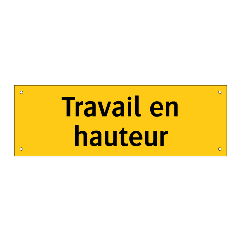 Travail en hauteur