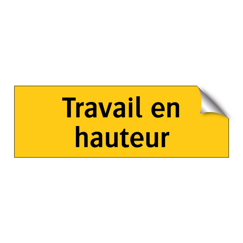 Travail en hauteur
