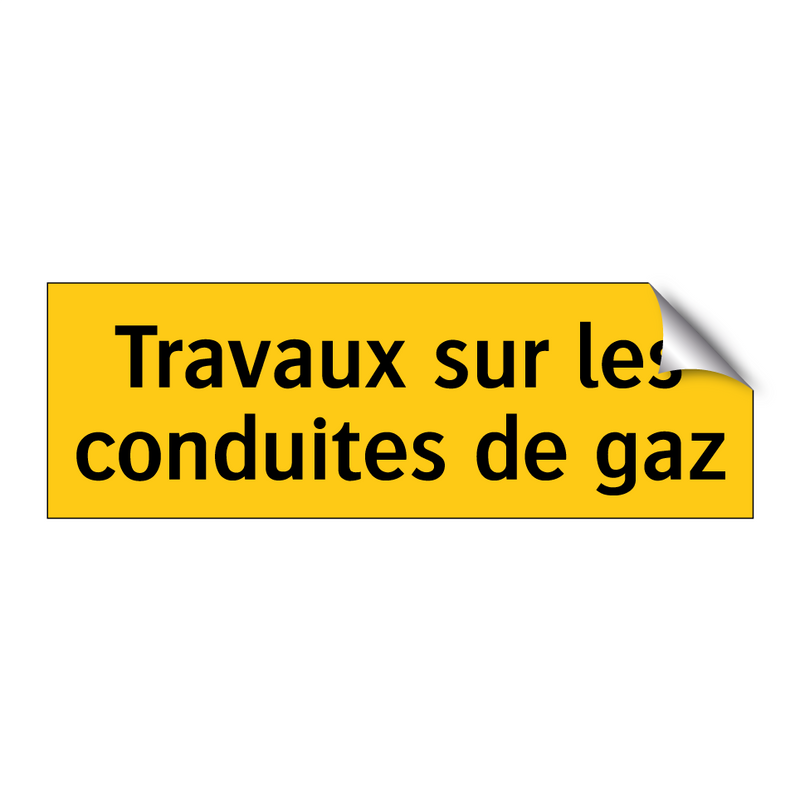 Travaux sur les conduites de gaz