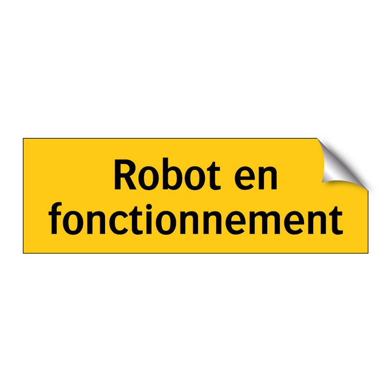 Robot en fonctionnement