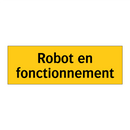 Robot en fonctionnement