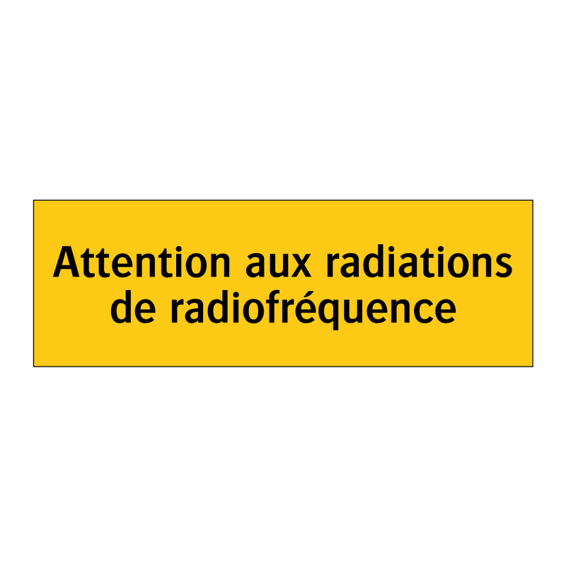 Attention aux radiations de radiofréquence