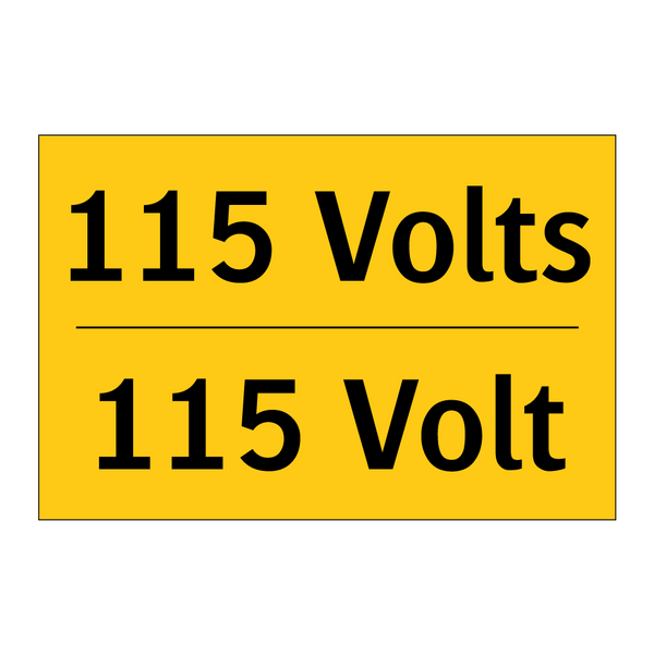 115 Volts - 115 Volt