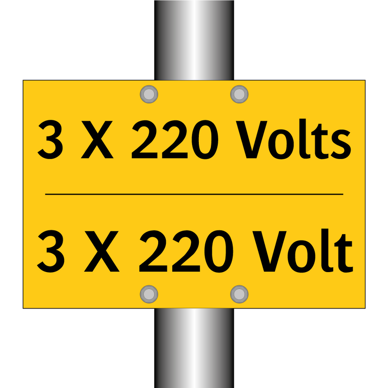 3 X 220 Volts - 3 X 220 Volt