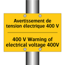 Avertissement de tension électrique  /.../ - 400 V Warning of electrical voltage  /.../
