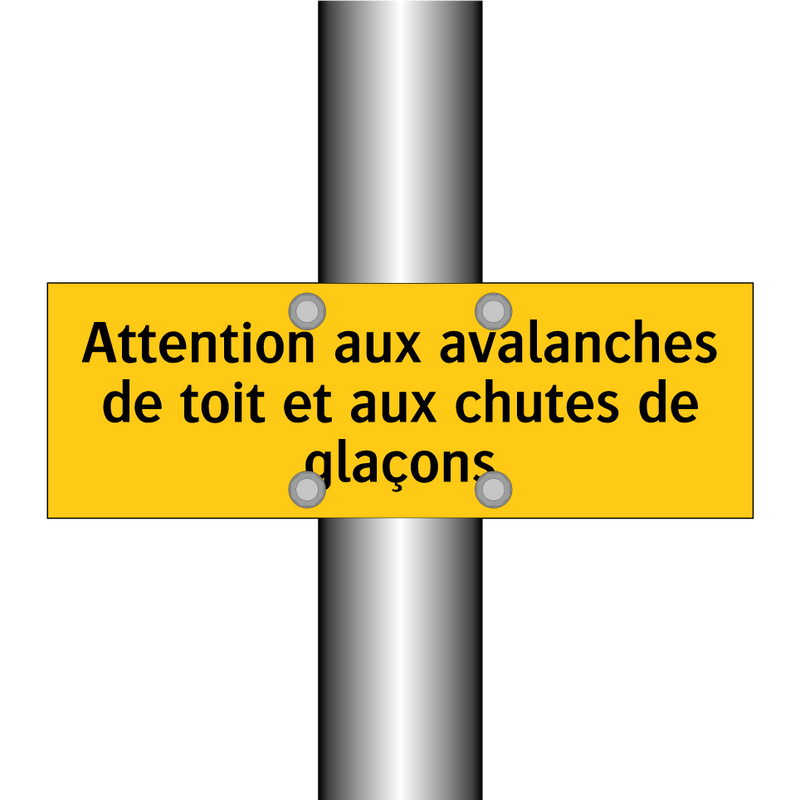 Attention aux avalanches de toit et aux chutes de glaçons