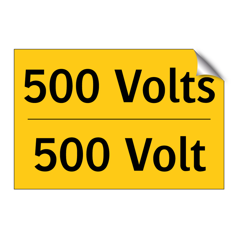 500 Volts - 500 Volt