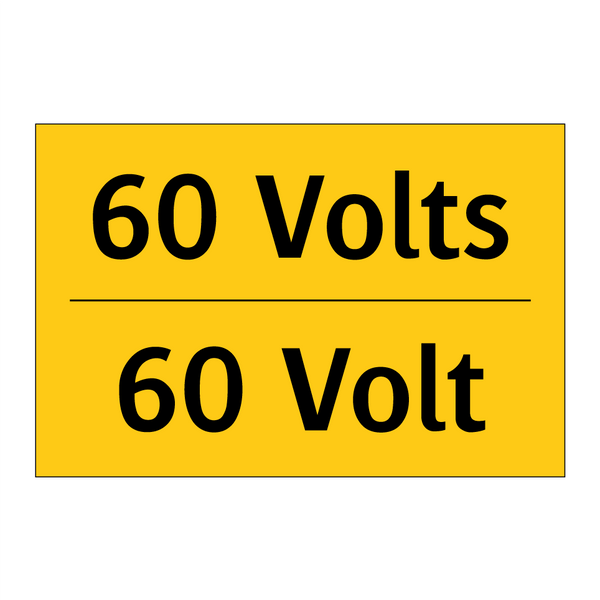 60 Volts - 60 Volt