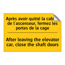 Après avoir quitté la cabine de  /.../ - After leaving the elevator car,  /.../