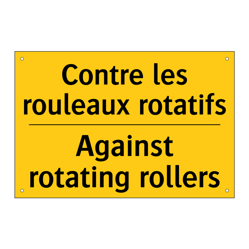 Contre les rouleaux rotatifs - Against rotating rollers