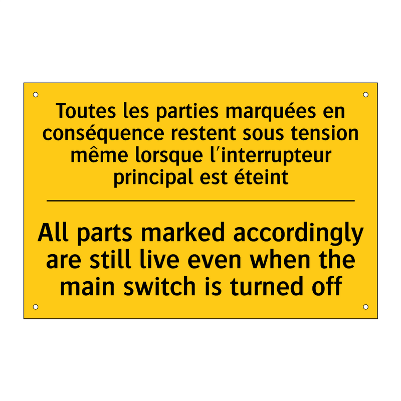Toutes les parties marquées en  /.../ - All parts marked accordingly are  /.../