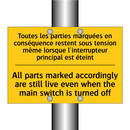 Toutes les parties marquées en  /.../ - All parts marked accordingly are  /.../