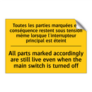 Toutes les parties marquées en  /.../ - All parts marked accordingly are  /.../