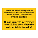 Toutes les parties marquées en  /.../ - All parts marked accordingly are  /.../