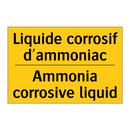 Liquide corrosif d'ammoniac - Ammonia corrosive liquid