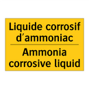 Liquide corrosif d'ammoniac - Ammonia corrosive liquid