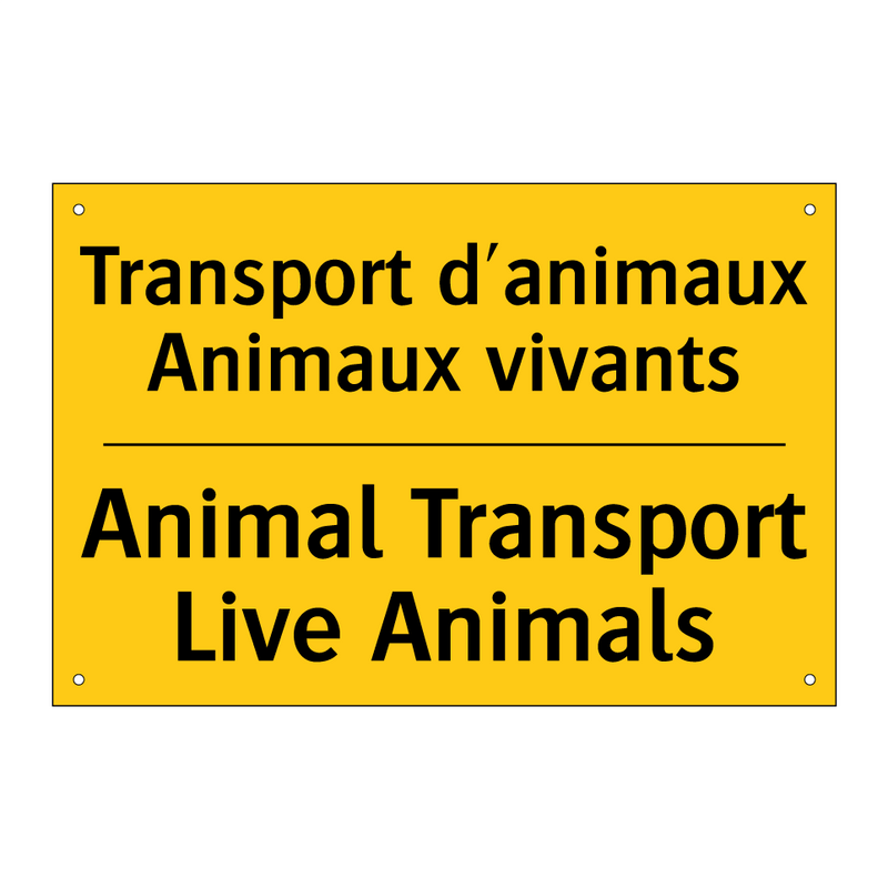 Transport d'animaux Animaux vivants /.../ - Animal Transport Live Animals