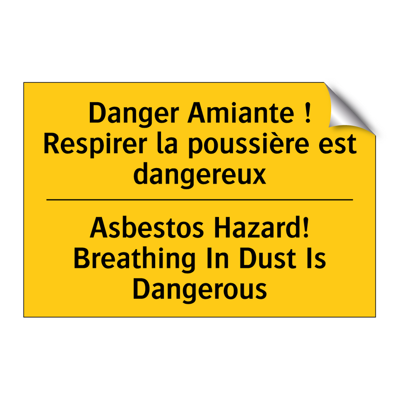Danger Amiante ! Respirer la poussière  /.../ - Asbestos Hazard! Breathing In  /.../