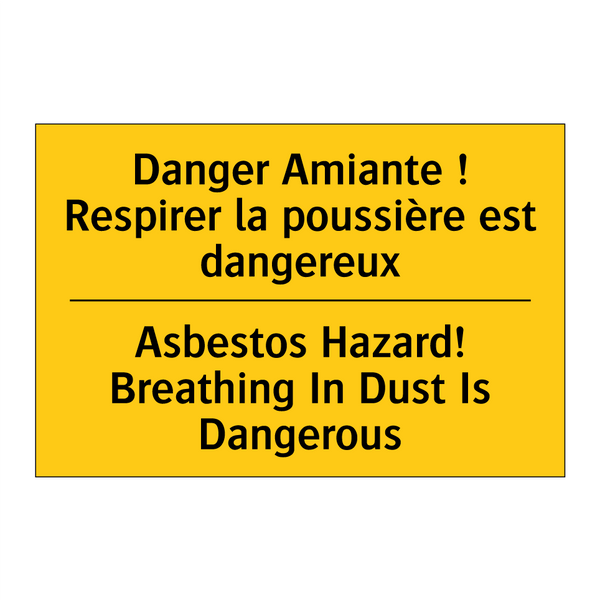 Danger Amiante ! Respirer la poussière  /.../ - Asbestos Hazard! Breathing In  /.../