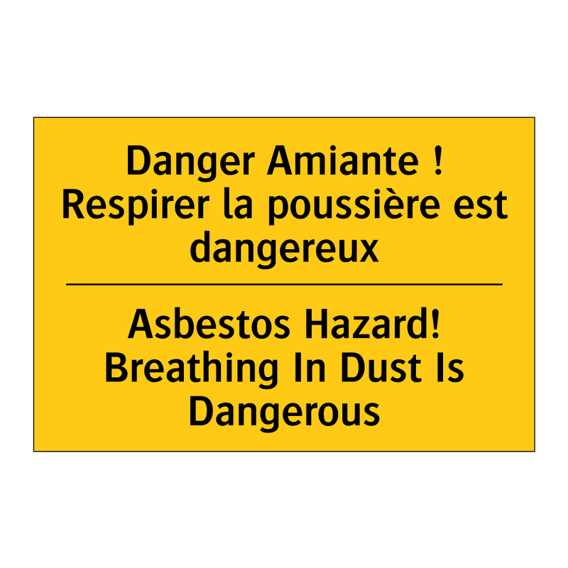 Danger Amiante ! Respirer la poussière  /.../ - Asbestos Hazard! Breathing In  /.../