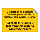L'inhalation de poussière d'amiante  /.../ - Asbestos inhalation of dust from  /.../